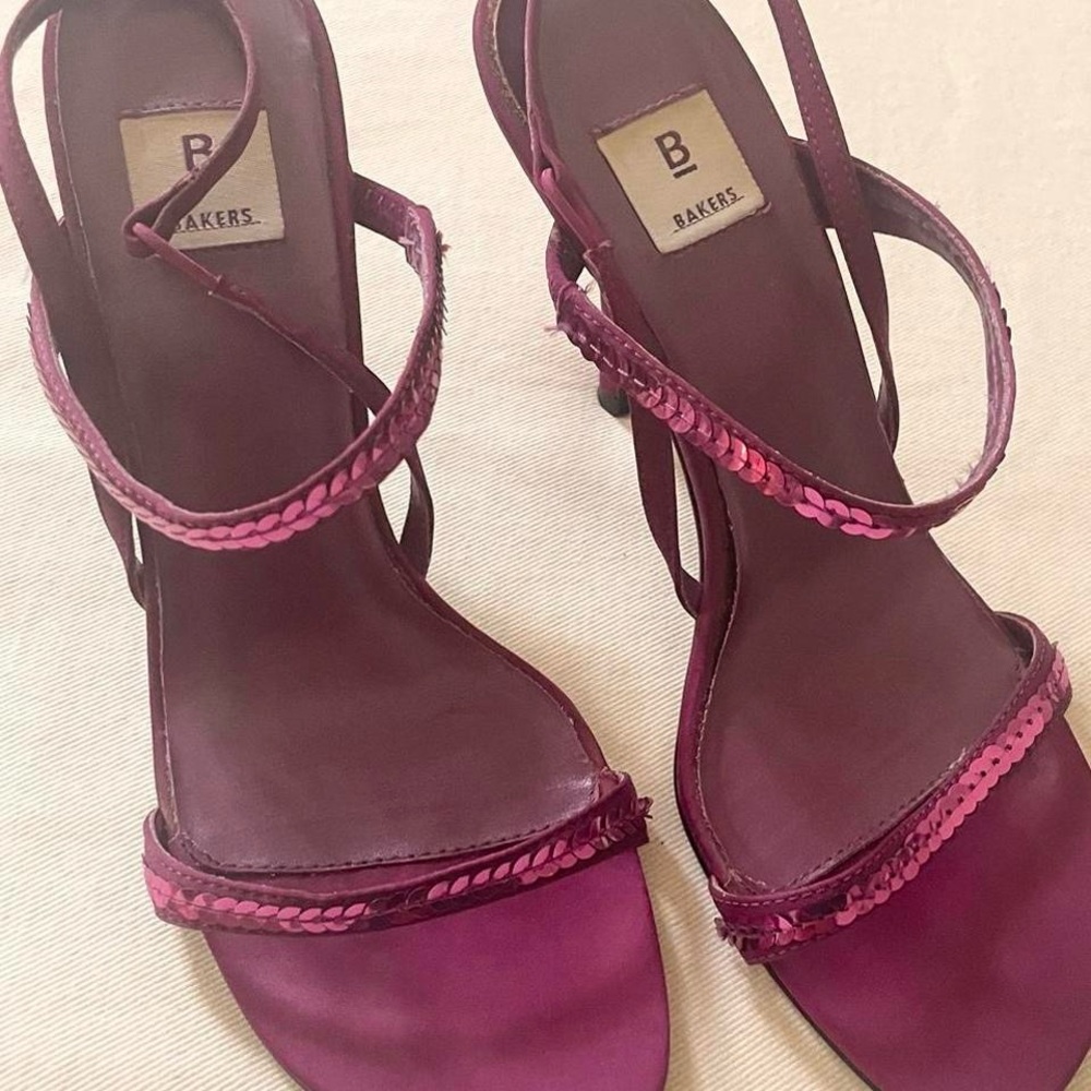Bakers Women's Fuchsia Strappy Heels